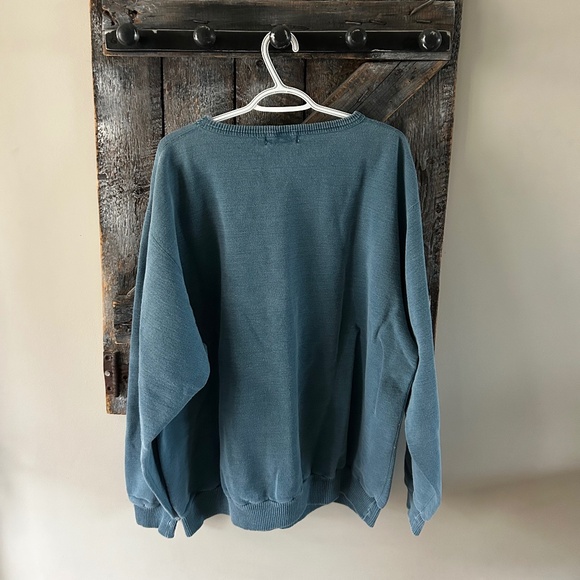 Men's Vintage Non-Fiction Crewneck Faded Aqua - Picture 2 of 3